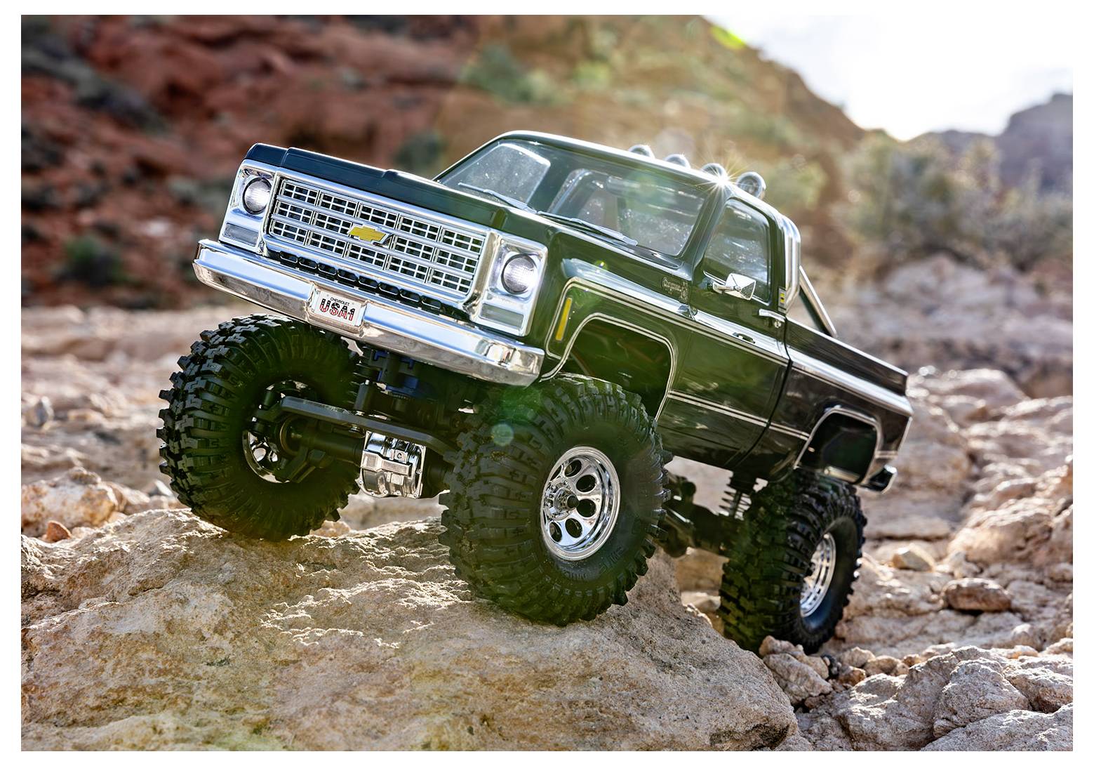 Traxxas TRX-4M Chevrolet K10 High Trail Edition Brushed 1:18 RC Modellauto Elektro Crawler Allradantrieb (4WD) 2,4GHz