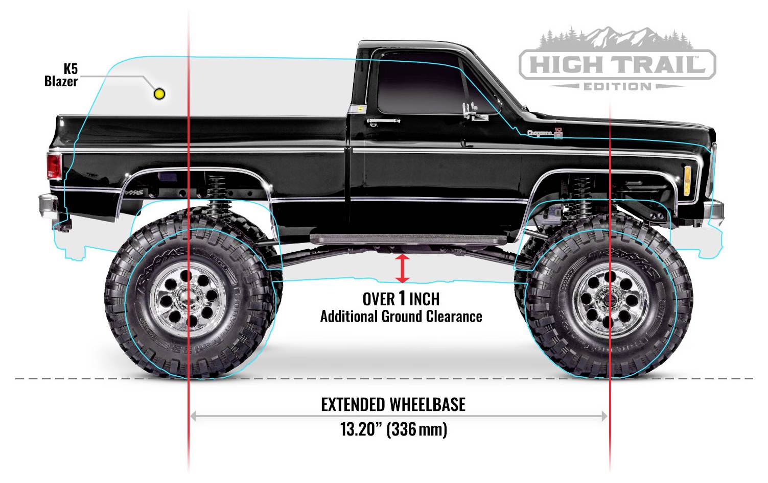Traxxas TRX-4 Chevrolet K10 Brushed 1:10 RC Modellauto Elektro Monstertruck Allradantrieb (4WD) RtR 2,4GHz