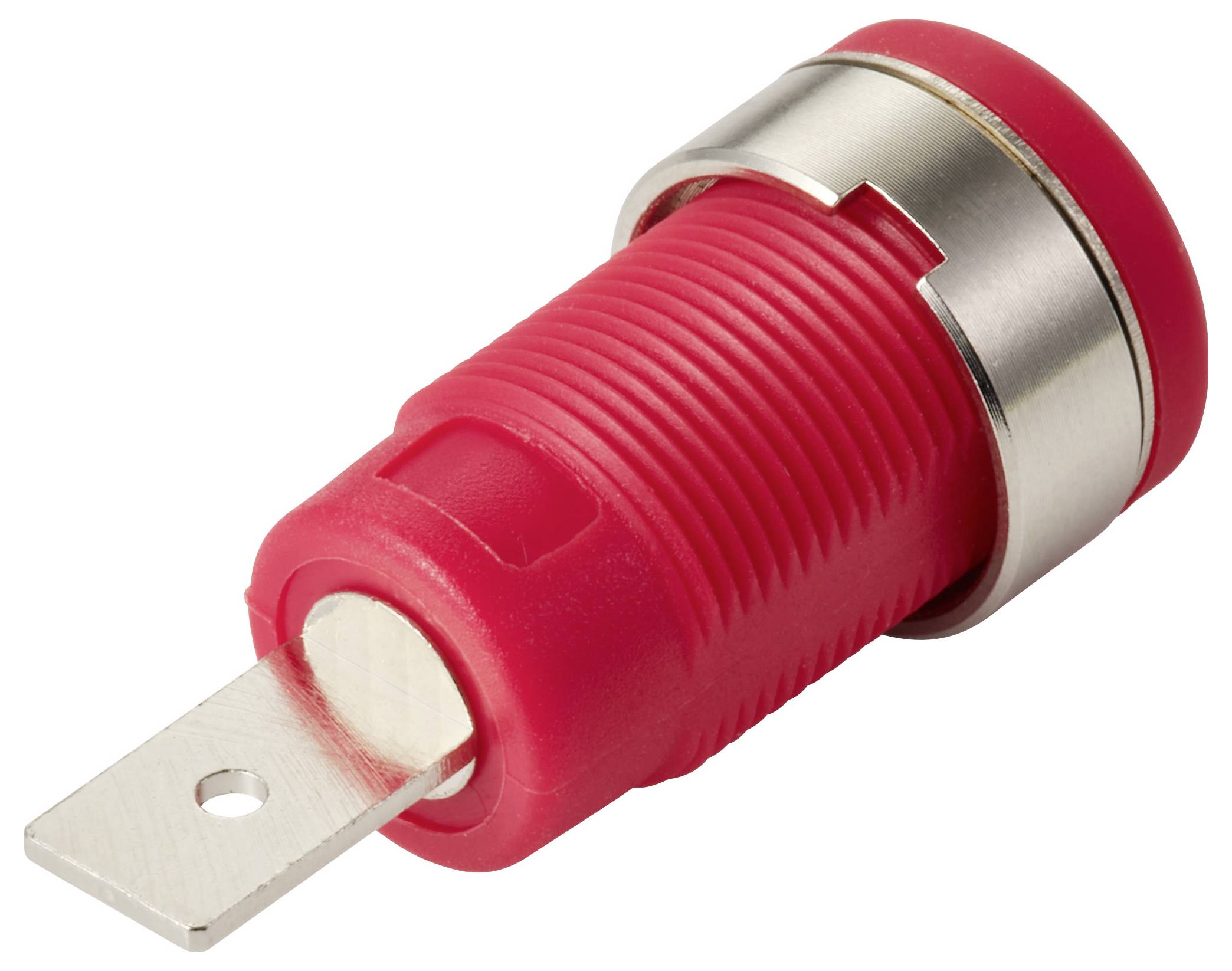 TRU COMPONENTS MP-32 rot Sicherheits-Einbaubuchse 4mm NI F6,3 Rot Bulk