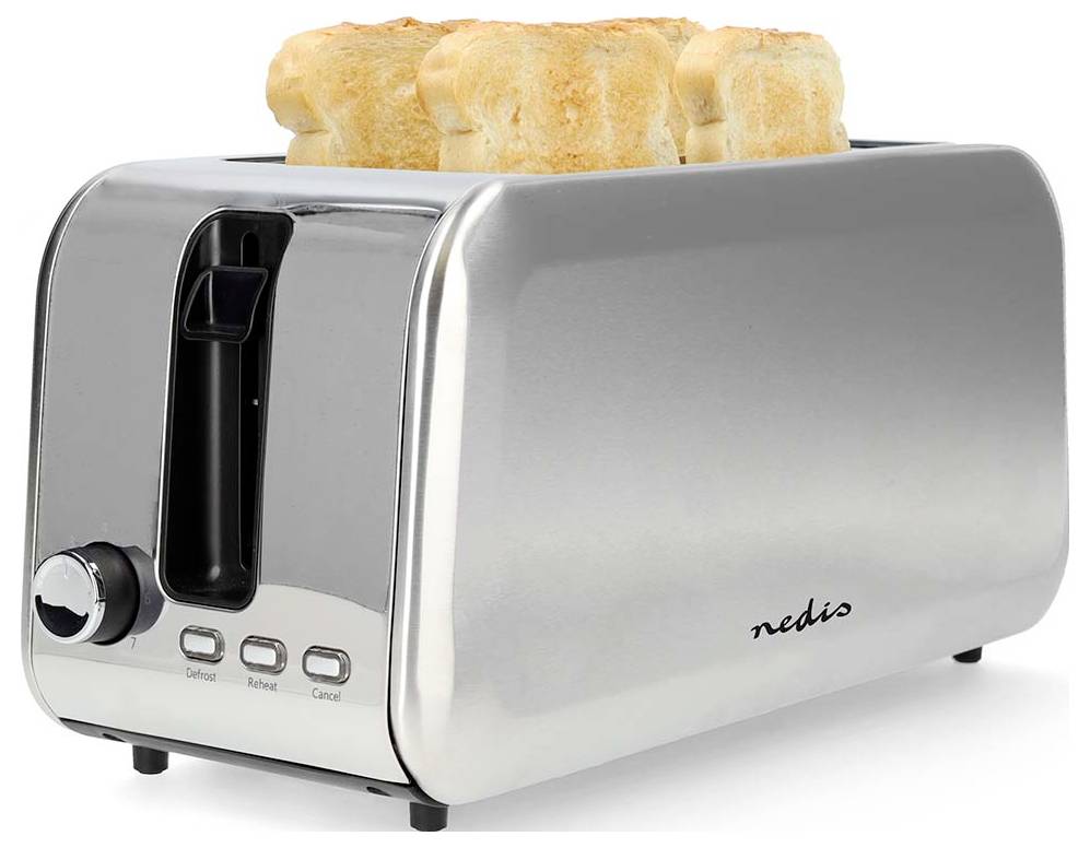 Nedis KABT400AL Toaster Silber