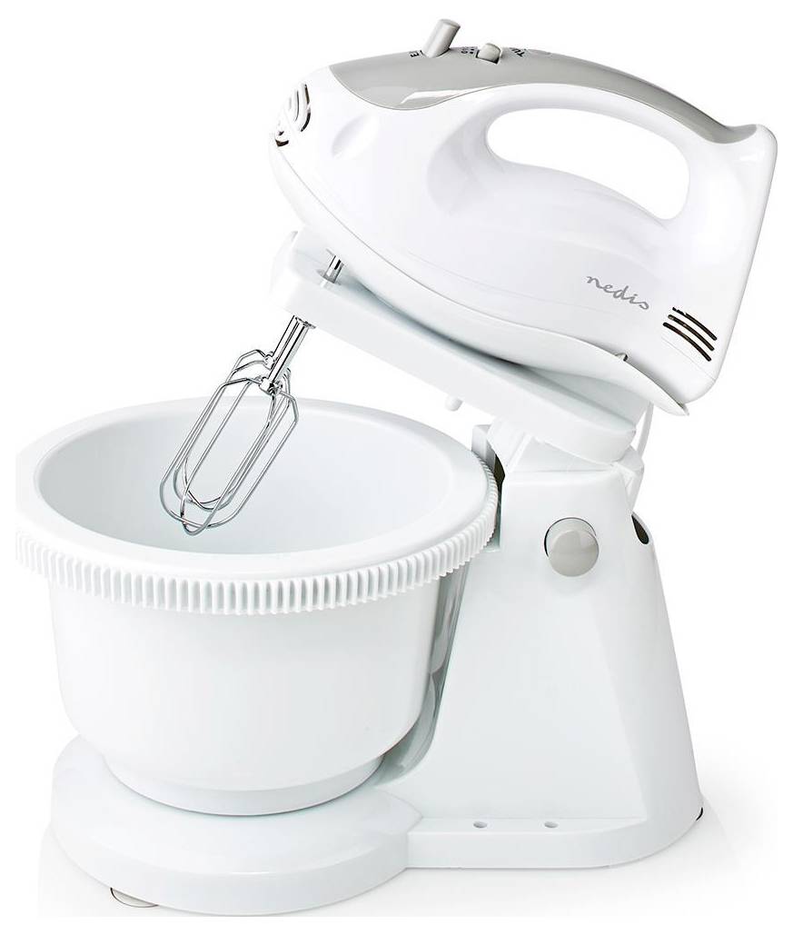Nedis KAHM110CWT Handmixer 200 W Grau, Weiß
