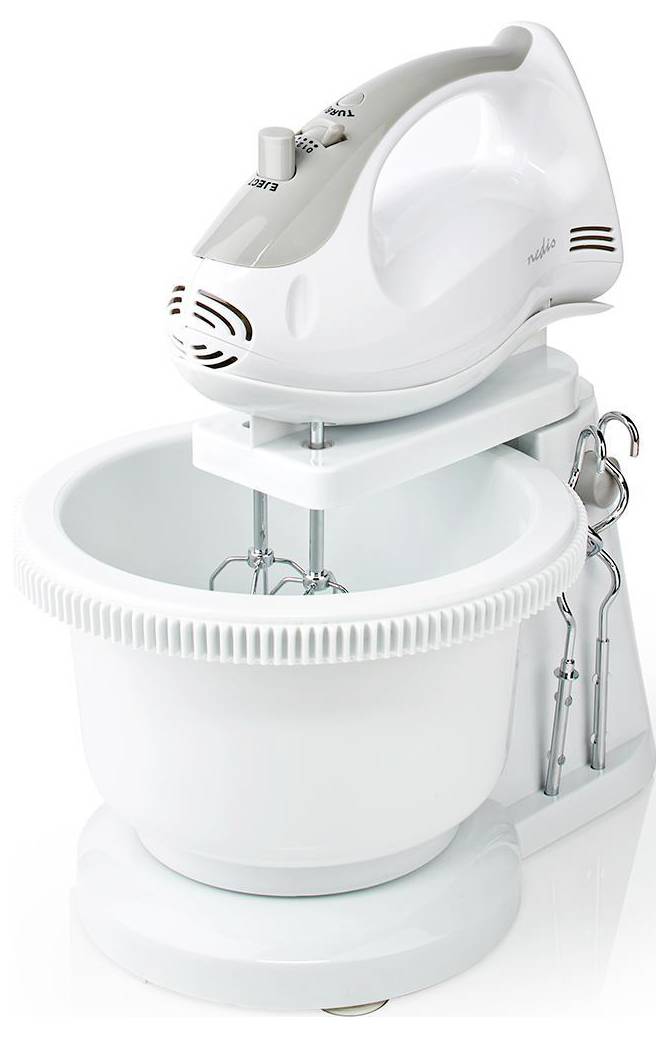 Nedis KAHM110CWT Handmixer 200 W Grau, Weiß