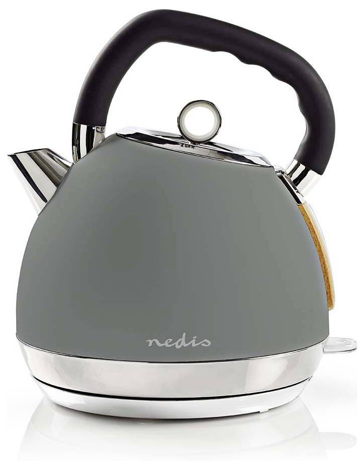 Nedis KAWK520EGY Wasserkocher Grau Fassungsvermögen: 1.8 l