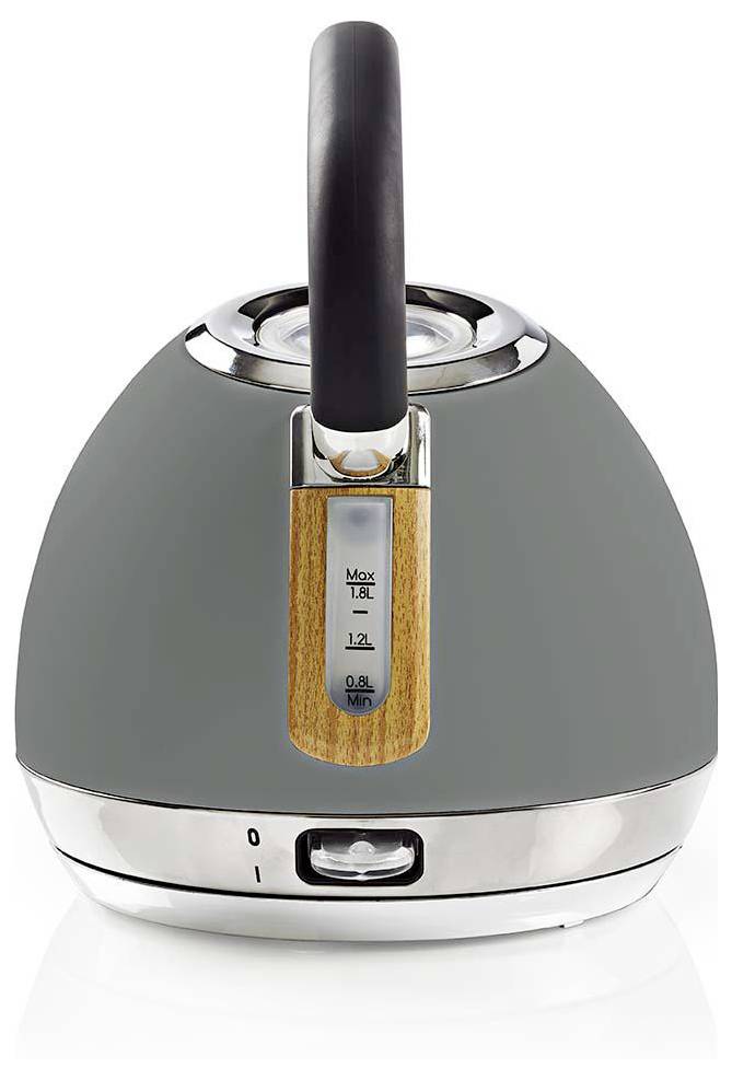 Nedis KAWK520EGY Wasserkocher Grau Fassungsvermögen: 1.8 l