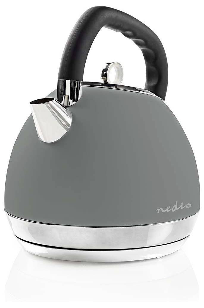 Nedis KAWK520EGY Wasserkocher Grau Fassungsvermögen: 1.8 l