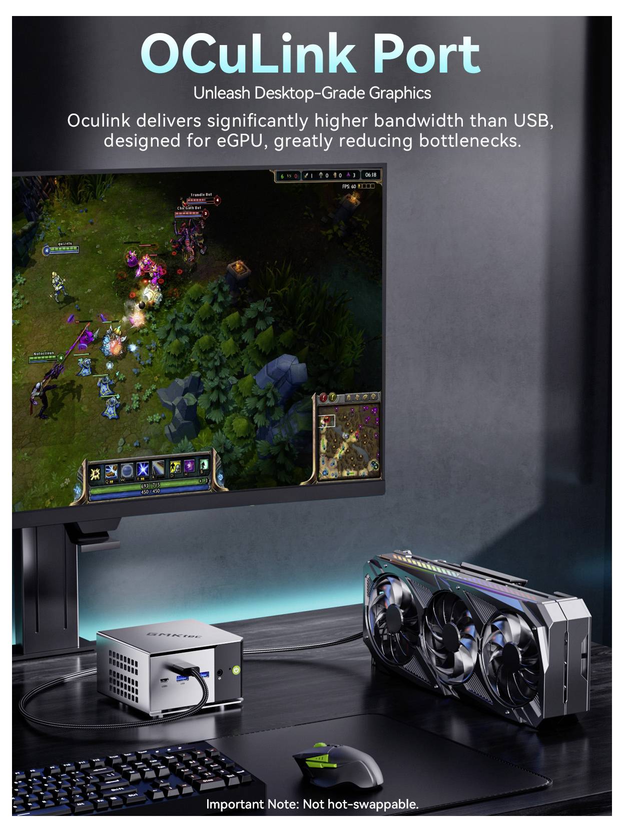 Ein Gaming-Setup zeigt 