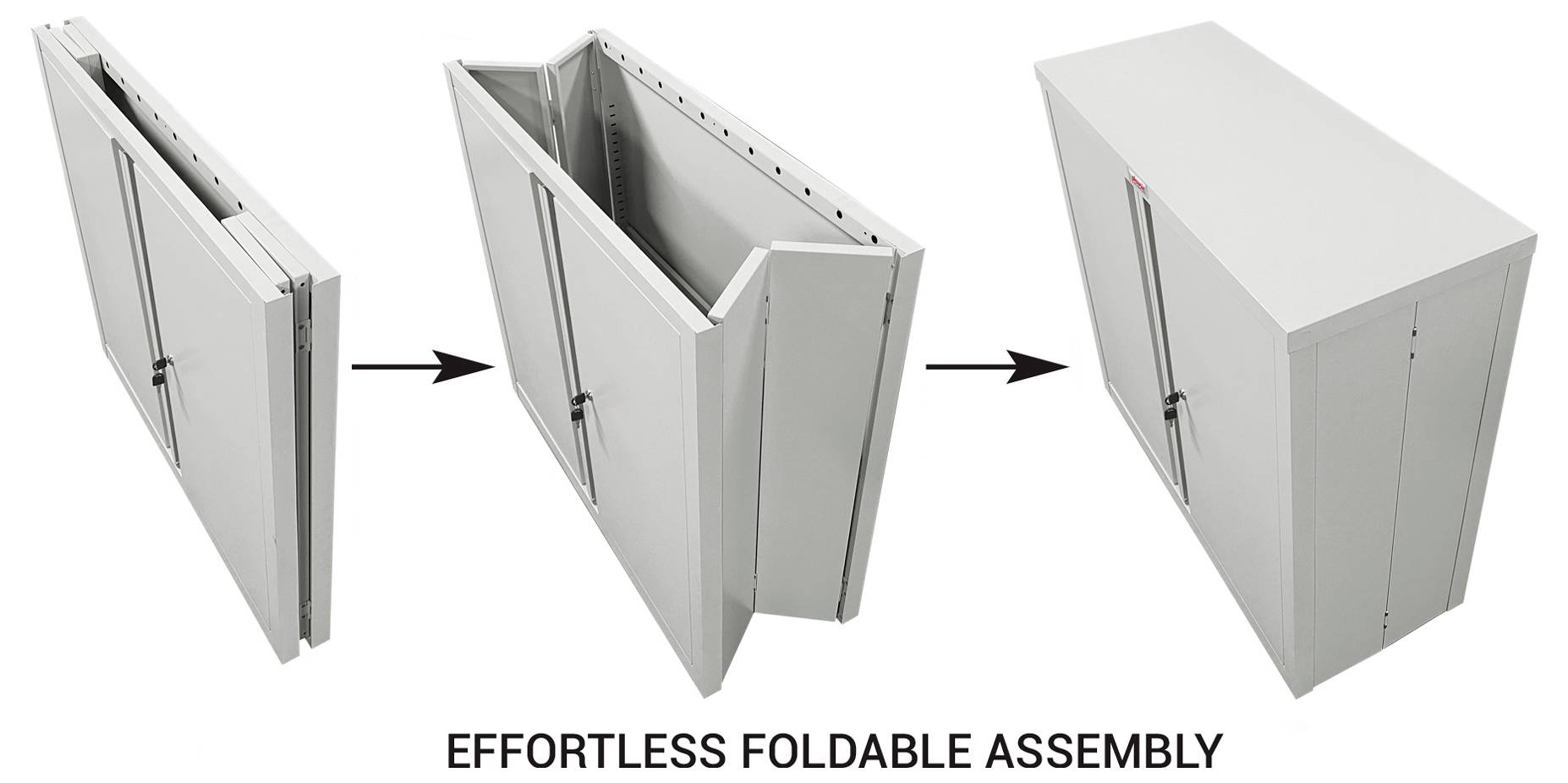 Phoenix SCF0891GGK Series SCF Schlüsselschrank Stahl mit Schlüsselschloss, abschließbar, mit Doppeltür