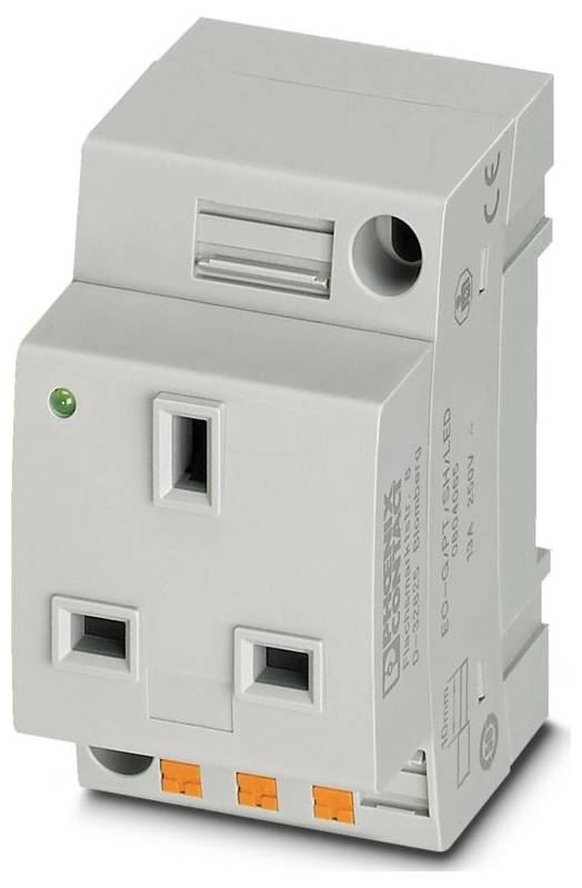 Phoenix Contact Steckdose EO-G/PT/SH/LED Grau (L x B x H) 60 x 45 x 75mm