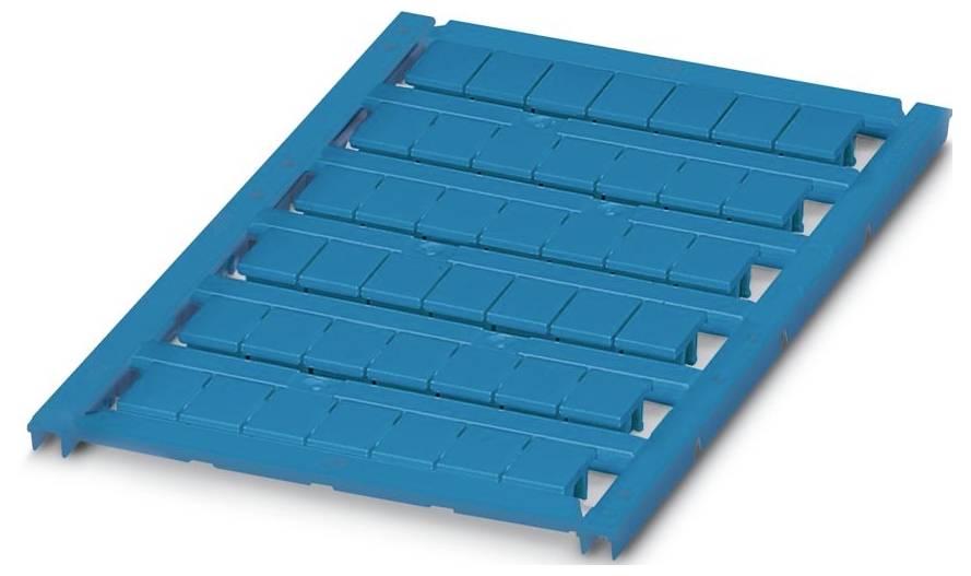 Eine blaue Kunststoffpalette mit einer lamellartigen, starren Struktur, die zum Abstützen von Waren bei der Lagerung oder beim Transport konzipiert ist.
