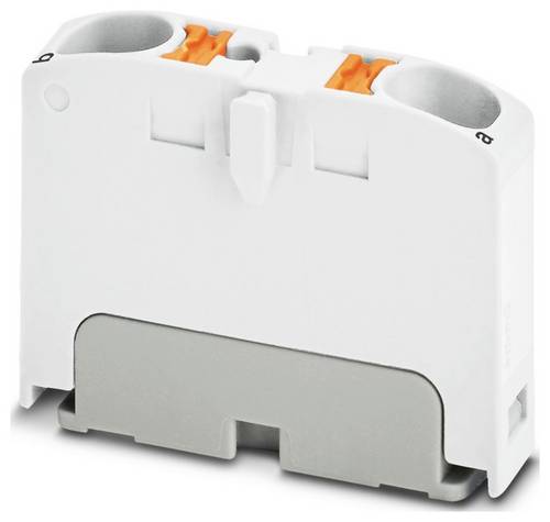 PHOENIX CONTACT PTFIX 2X4 WH Verteilerblock, 0.2mm² - 6 mm² Querschnitt, 6.2 mm Breite, 21.7mm Höhe, 2 Anzahl der Anschlüsse, Weiß, 50 Stück