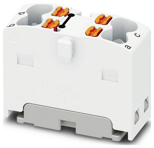 PHOENIX CONTACT PTFIX 4X1.5 WH Verteilerblock, Intern Gebrückt, Passende Steckbrücken Siehe Zubehör, 450V Nennspannung, 17.5A Nennstrom, 4 Anzahl der Anschlüsse, 0.14-2.5mm² Querschnitt, 30 Stk