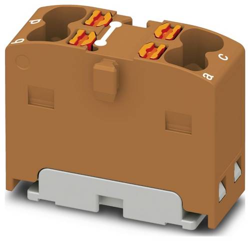 PHOE 1046614 - Verteilerblock PTFIX, 4x1,5, braun