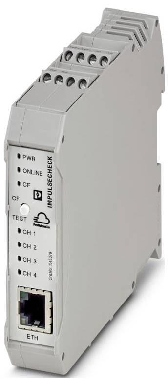 Speicherprogrammierbarer Steuerungsmodul (SPS) mit Ethernet und Testkanälen, verwendet für industrielle Automatisierung und Steuerungssysteme.