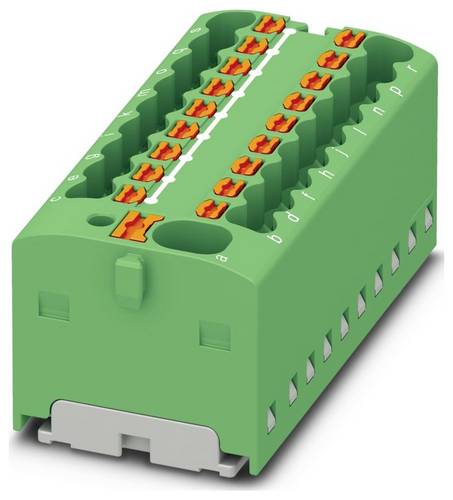 PHOE 1047422 - Verteilerblock PTFIX 4 18x15 grün
