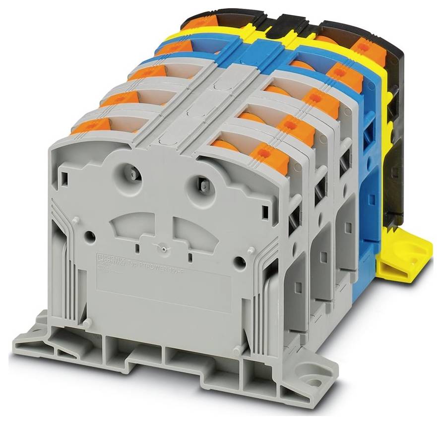 Phoenix Contact 1054738 Hochstromklemme Grau-Blau, Schwarz-Gelb 1St.