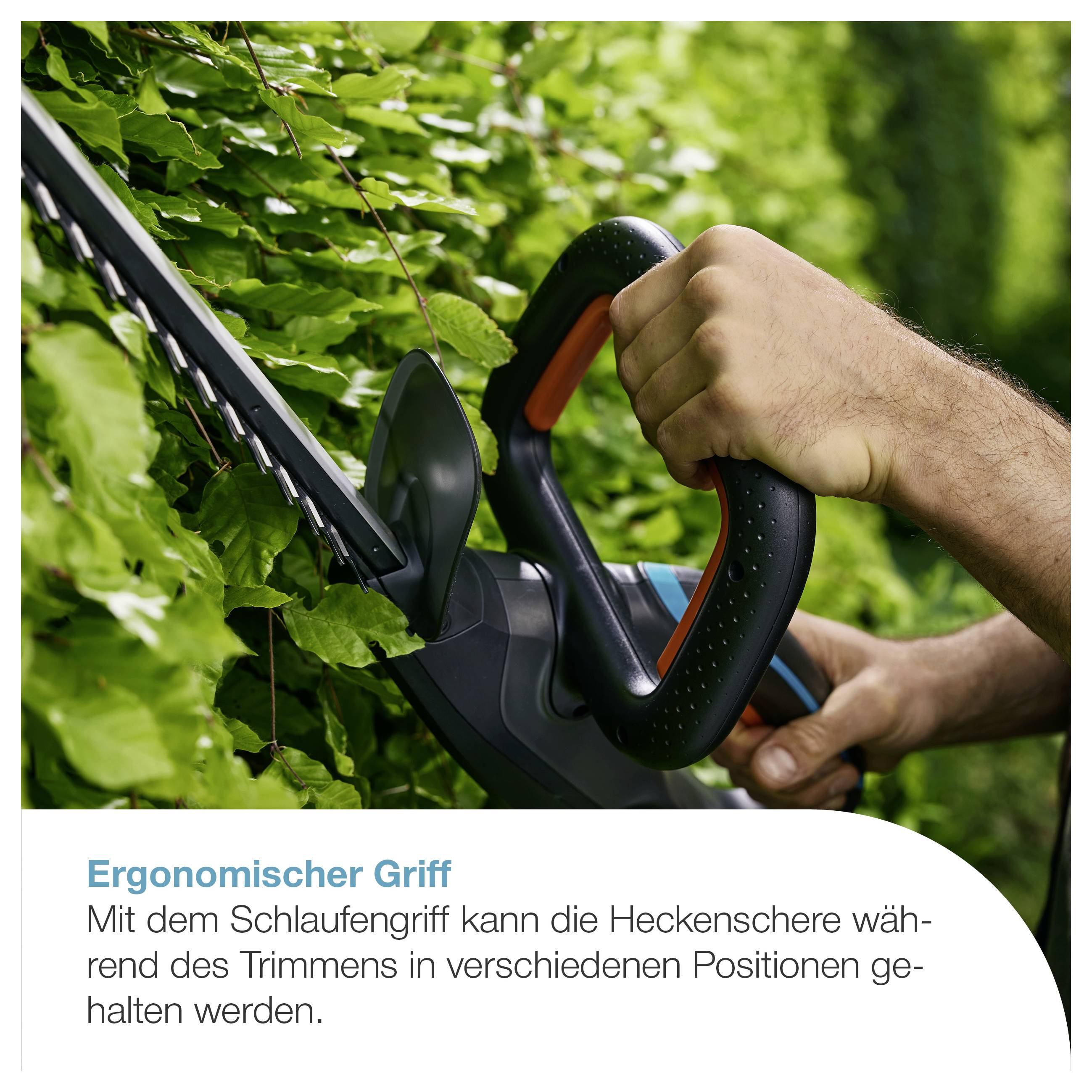 GARDENA Akku-Heckenschere EasyCut 45/18V P4A Ready-To-Use Set Akku Akku-Heckenschere 18V Li-Ion 450mm