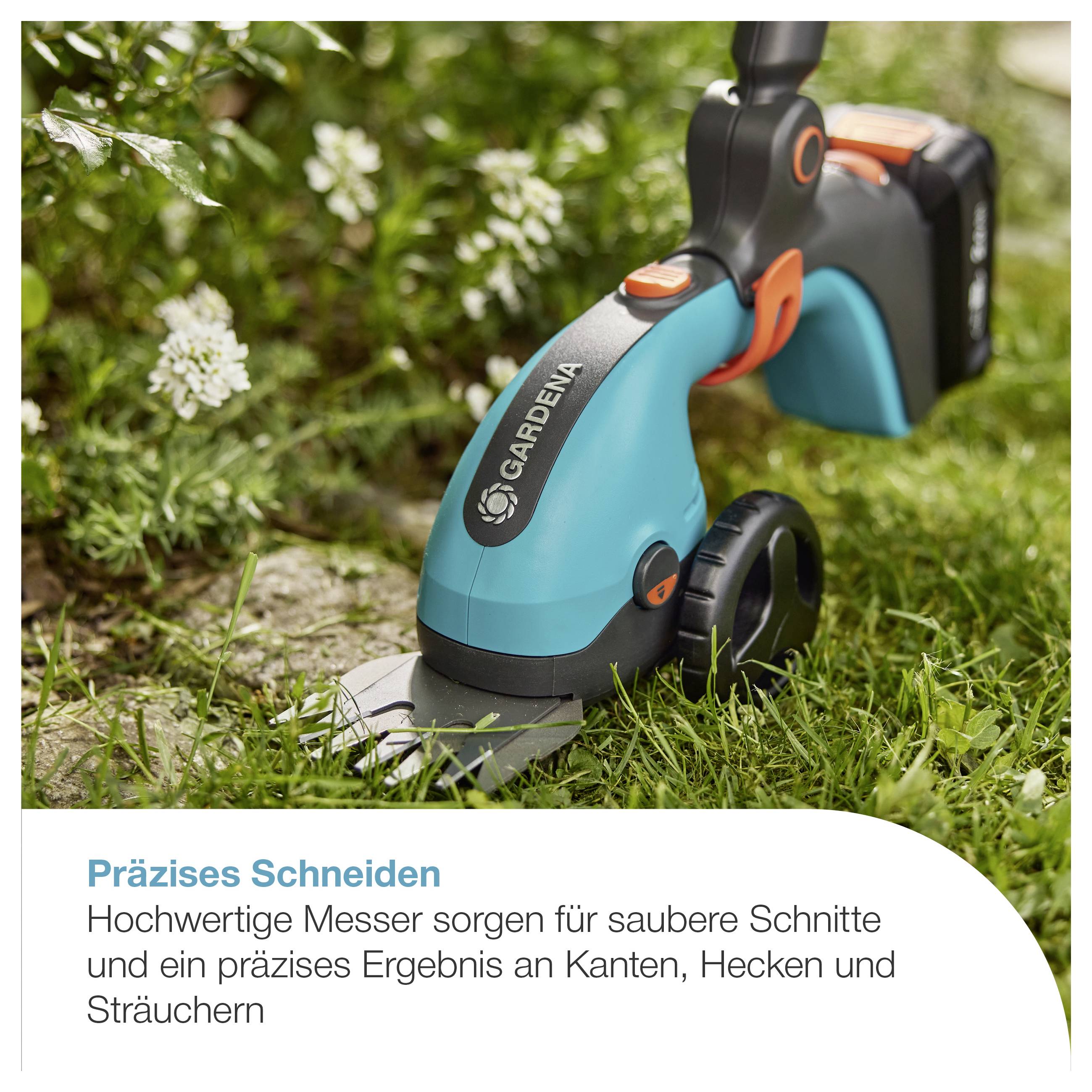 GARDENA 14752-55 Akku-Grasscheren-Set PowerCut 20/18V P4A solo Akku Grasschere Li-Ion Passend für (Modell Grasscheren) GARDENA