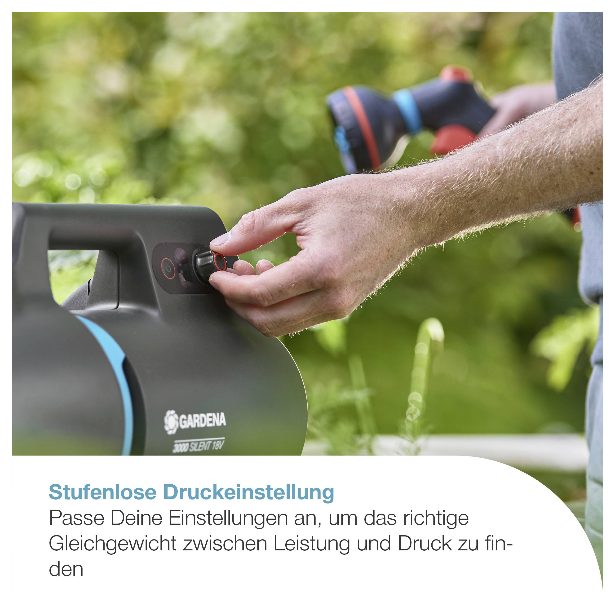 GARDENA Akku-Gartenpumpe 3000 Silent 18V P4A solo Akku-Gartenpumpe 3000 l/h