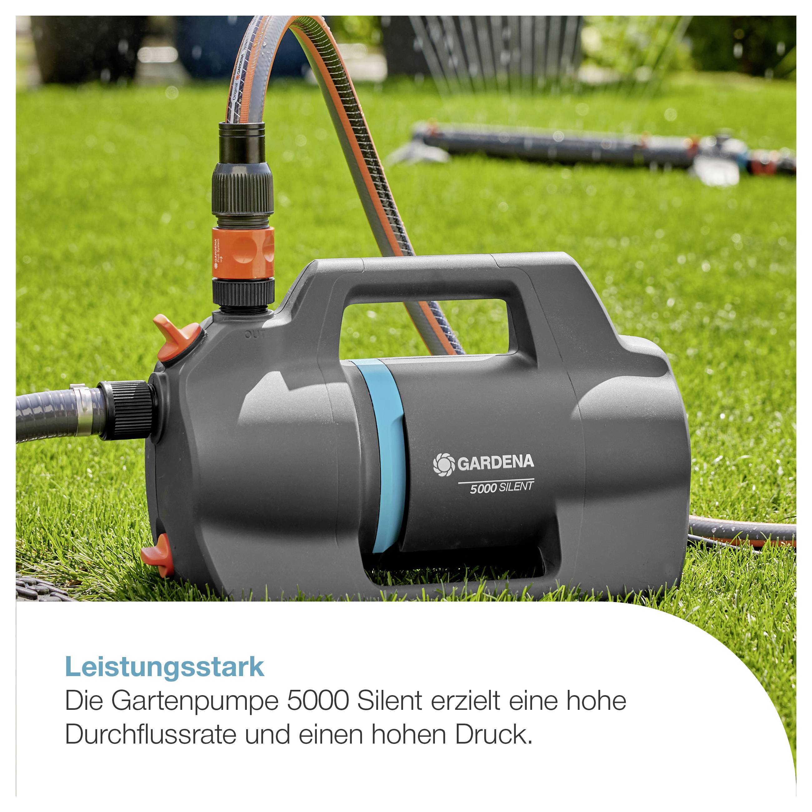 GARDENA Gartenpumpe 5000 Silent Gartenpumpe 5.100 l/h