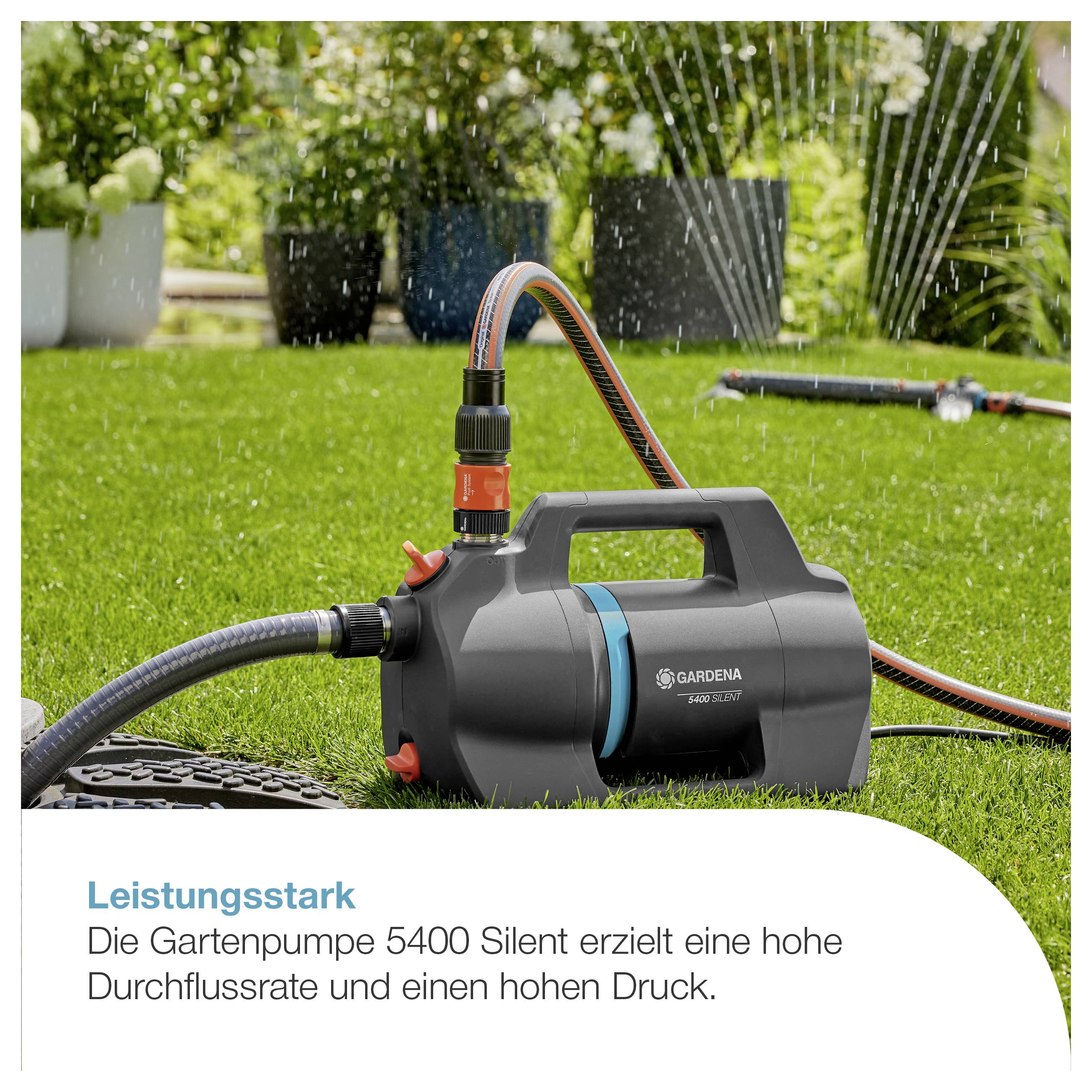 GARDENA Gartenpumpe 5400 Silent Gartenpumpe 5.400 l/h