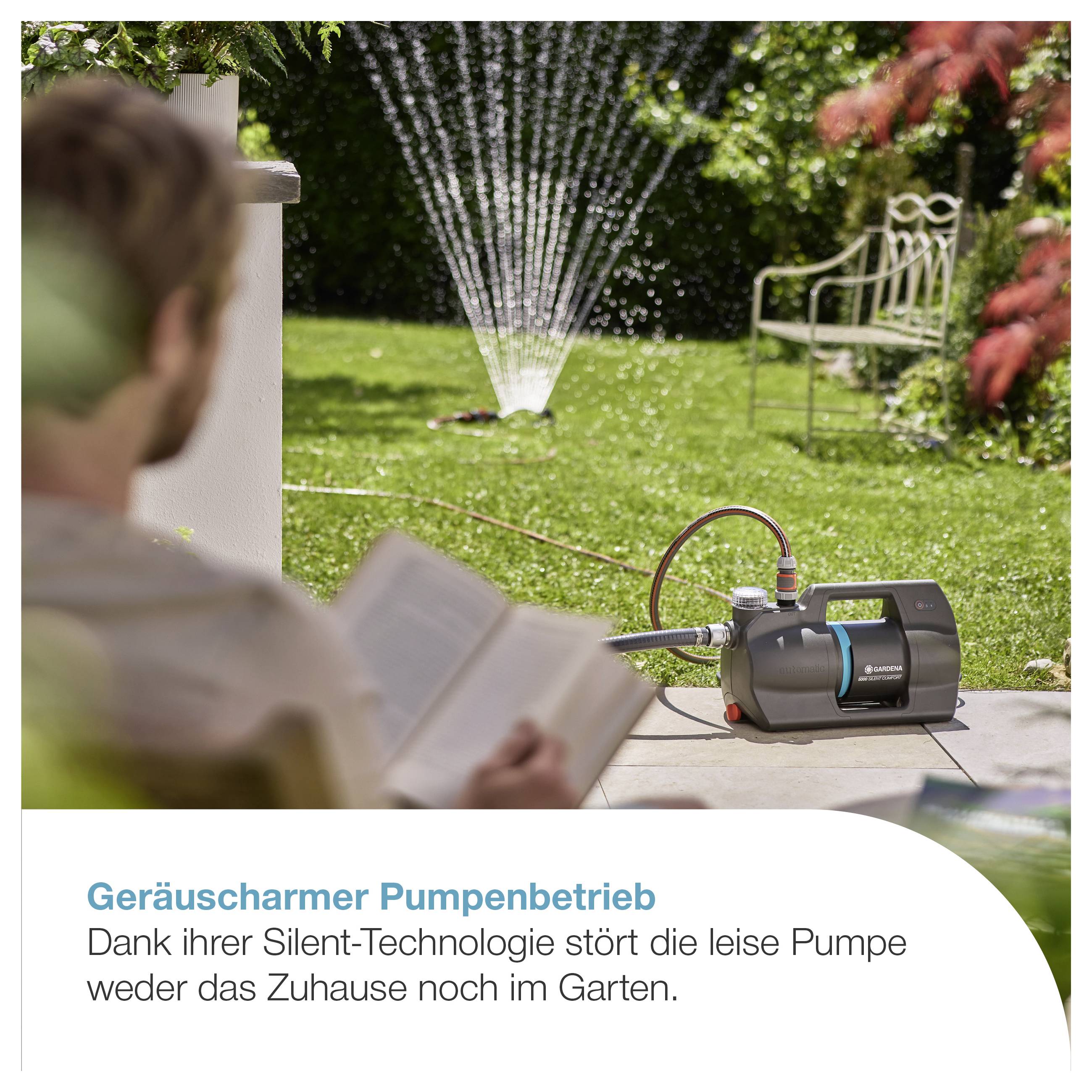 GARDENA Haus- & Gartenautomat 5000 SilentComfort Hauswasserautomat 5000 l/h