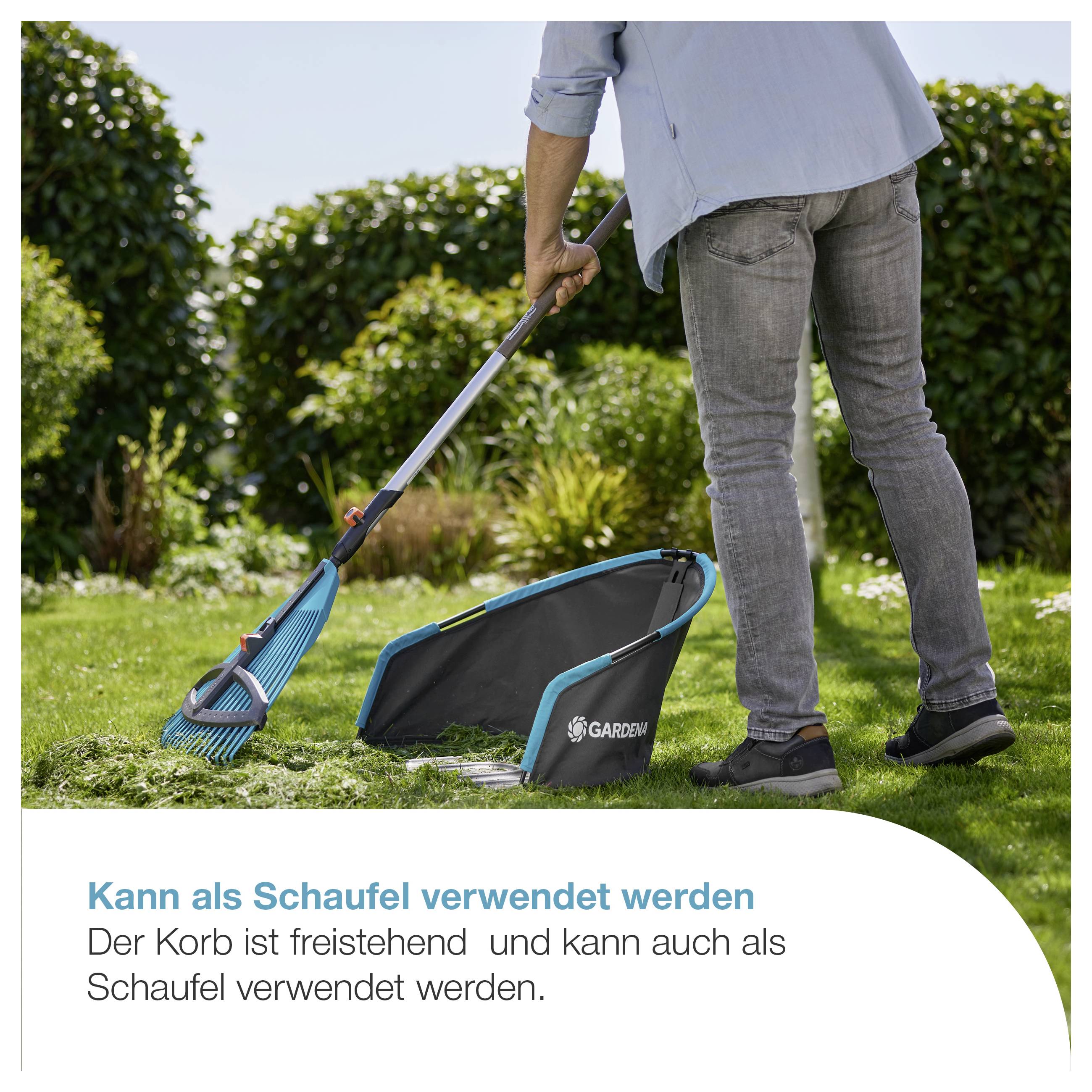 GARDENA 11770-20 Grasfangkorb für Spindelmäher Fangsack