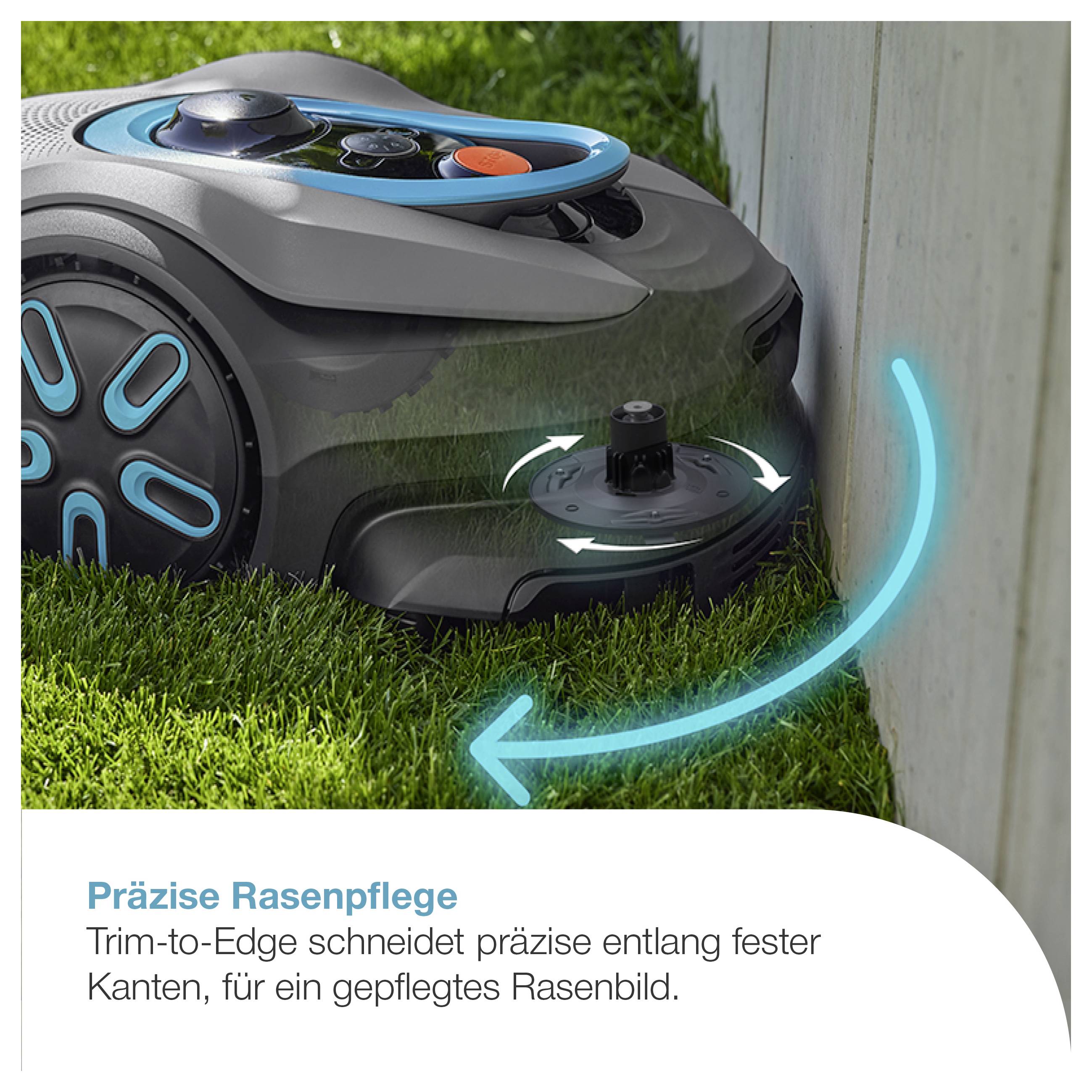 GARDENA 19942-20 Mähroboter smart SILENO sense Mähroboter Geeignet für Fläche max. 600 m²