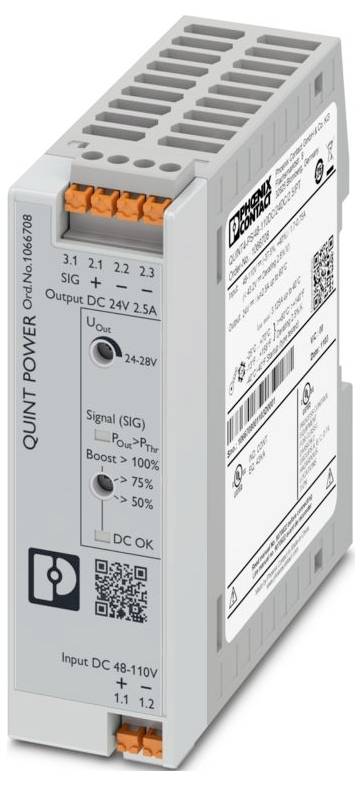 Phoenix Contact 1066708 DC/DC-Wandler 24 V/DC 2.5A Inhalt 1St.