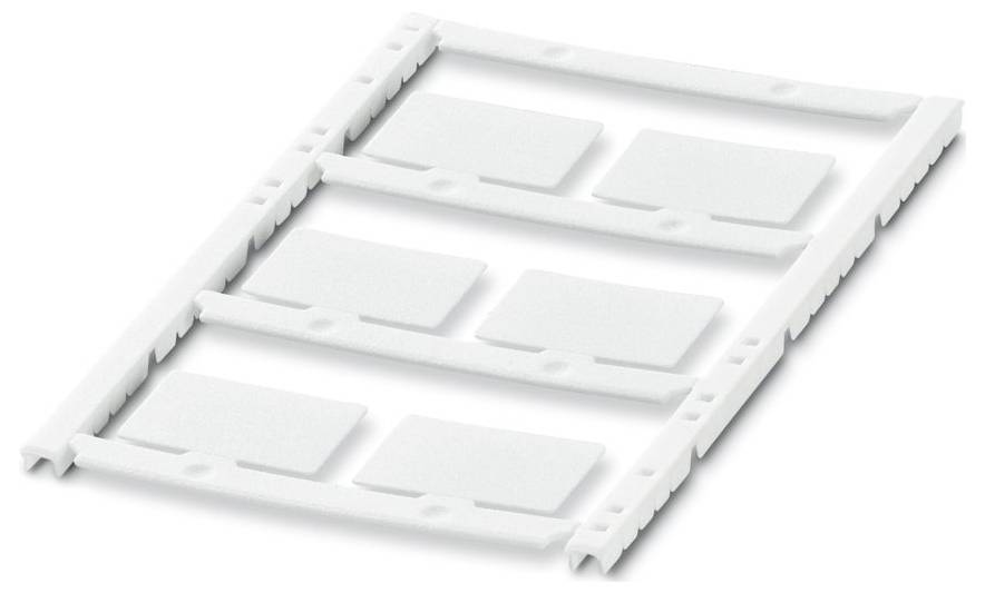 White plastic film reel with six rectangular slots used for holding film negatives.