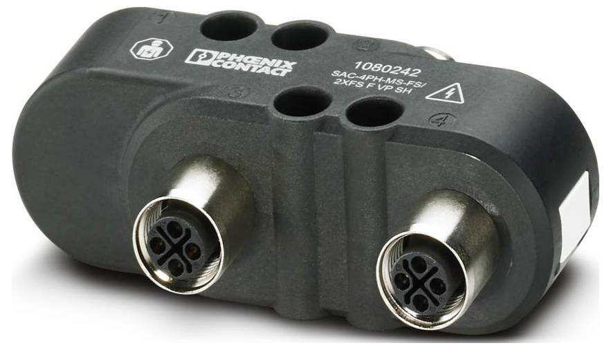 Phoenix Contact 1080242 H-Verteiler M12 Polzahl Sensoren: 4 1St.