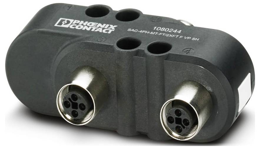Phoenix Contact 1080244 H-Verteiler M12 Polzahl Sensoren: 4 1St.