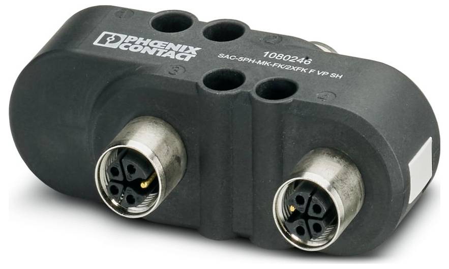 Phoenix Contact 1080246 H-Verteiler M12 Polzahl Sensoren: 5 1St.