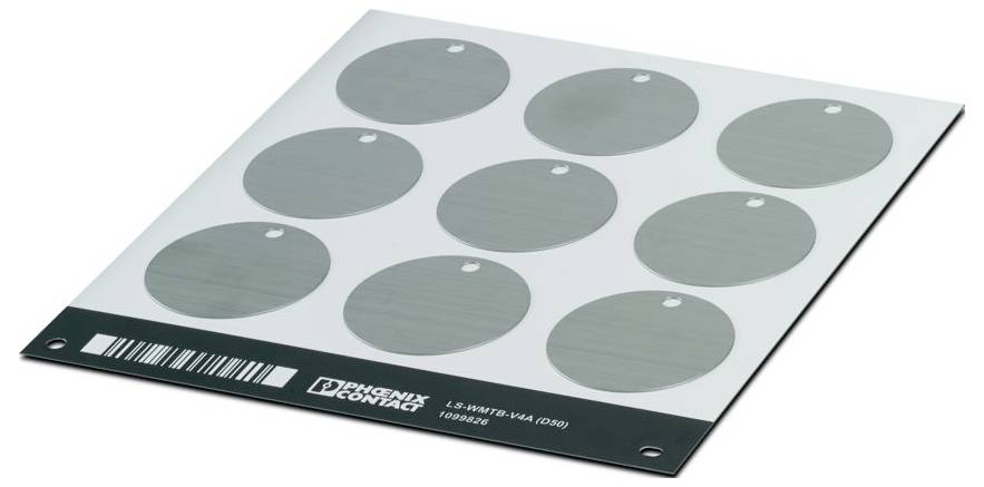 Phoenix Contact 1099826 LS-WMTB-V4A (D50) Kabelmarkierer Silber 5St.
