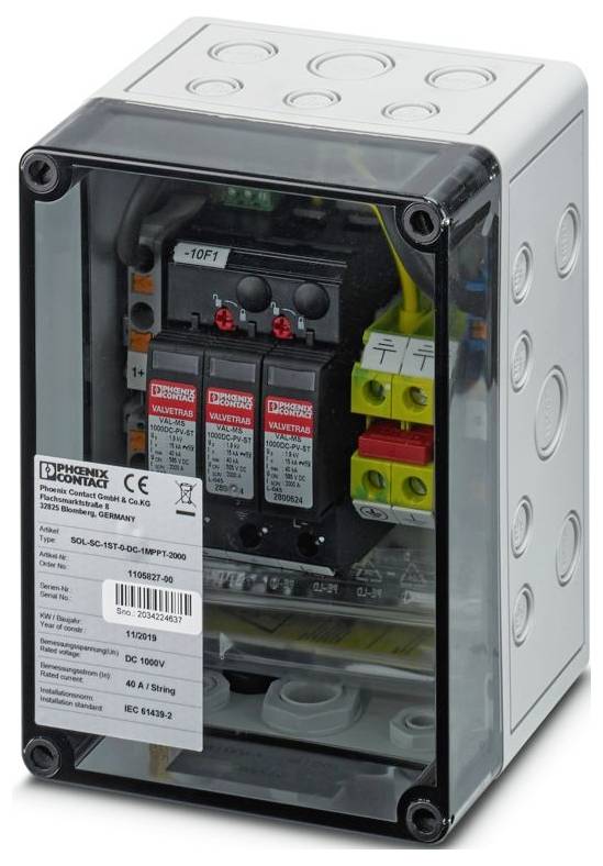 Phoenix Contact 1182566 SOL-SC-1ST-0-DC-1MPPT-1000 Generatoranschlusskasten