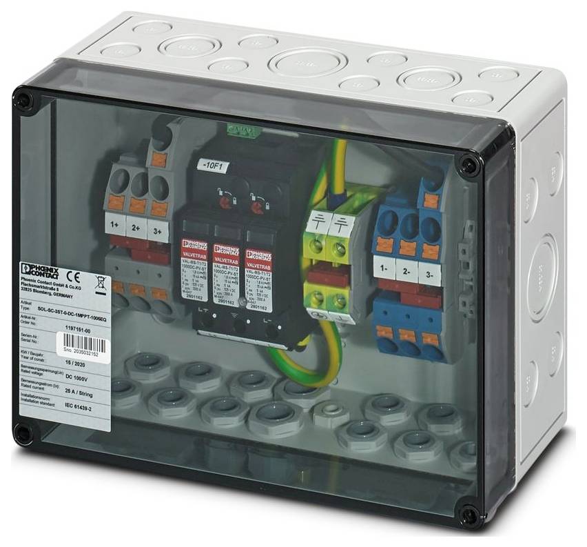Phoenix Contact 1197151 SOL-SC-3ST-0-DC-1MPPT-1005EQ Generatoranschlusskasten
