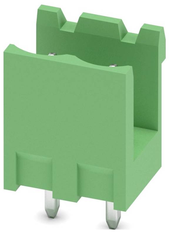 Ein grüner Steckerblock mit fünf kreisförmigen Eingängen oben, der für elektrische Verdrahtungsverbindungen verwendet wird.