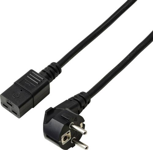 Sygonix SY-7154324 Strom Anschlusskabel Schwarz 2.00 m