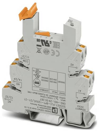 Phoenix Contact PLC-BPT-120UC/21-21 Relaissockel (B x H x T) 14 x 80 x 94 mm 10 St.