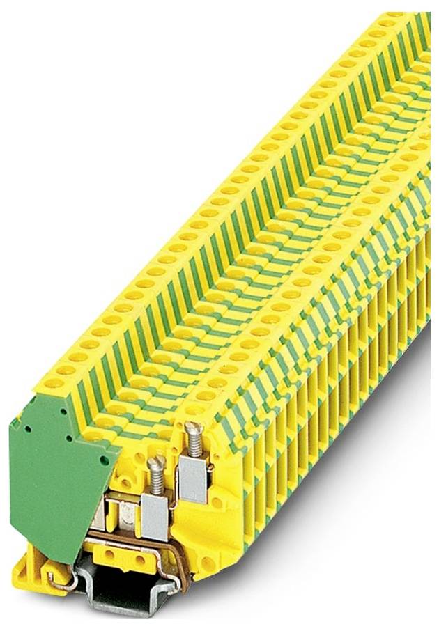 Ein braunes elektrisches Klemmenbrett mit acht nummerierten Drahtschlitzen und orangefarbenen Hebelverbindern, das zur Befestigung und Organisation von Drähten verwendet wird.
