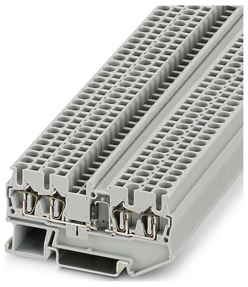 Eine kompakte weiß-schwarze elektrische industrielle Stromversorgungseinheit von Phoenix Contact mit der Bezeichnung „TRIO POWER