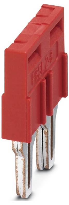 Rote Kunststoff- und Metallelektrische Sicherung mit flachen Stiften, gekennzeichnet mit „125V 2,5