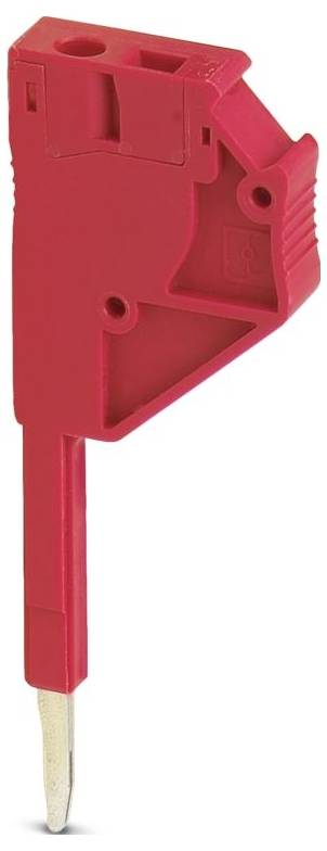 Ein braunes modulares Klemmenbrett mit zwei Reihen von Verbindungspunkten, das Kabeleinführungen und einen Sicherungsmechanismus am unteren Ende zeigt.
