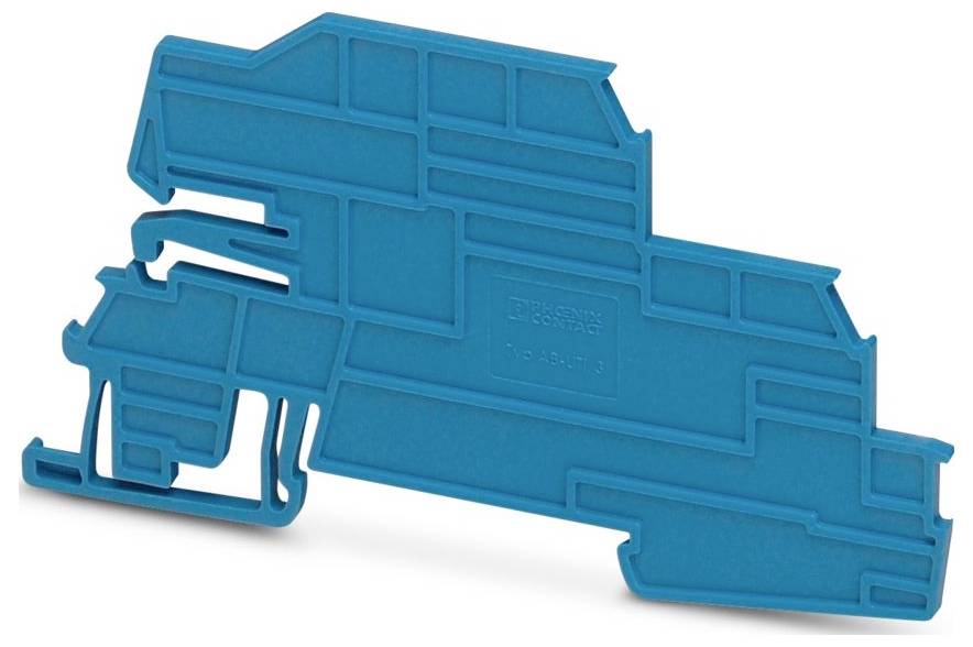 Eine blaue Silhouette eines Fahrzeugs mit mehreren Abteilen und Schichten, die einem futuristischen oder stilisierten Transportdesign ähnelt.