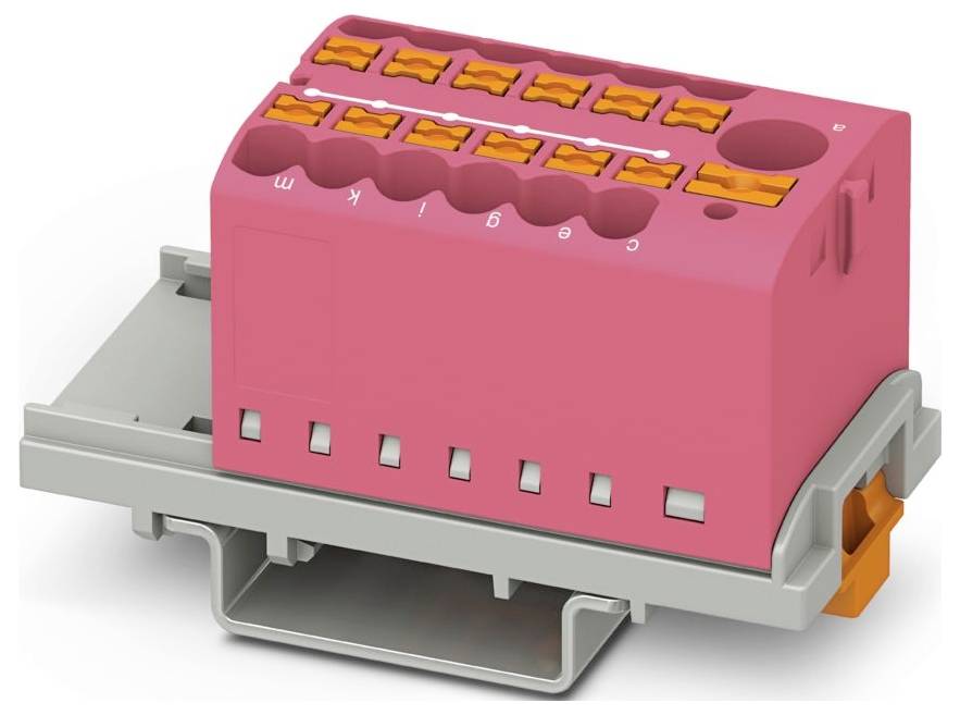 Eine blaue Industriekomponente mit rechteckiger Basis und vertikaler Stütze, wahrscheinlich ein Teil eines größeren Maschinen- oder Elektrosystems, mit einem sichtbaren Federmechanismus.