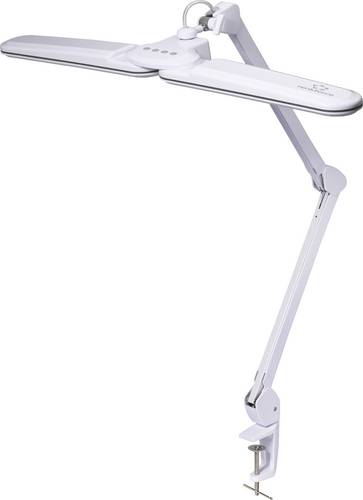 Renkforce RF-7165304 Klemmleuchte LED LED 18 W Weiß-Grau