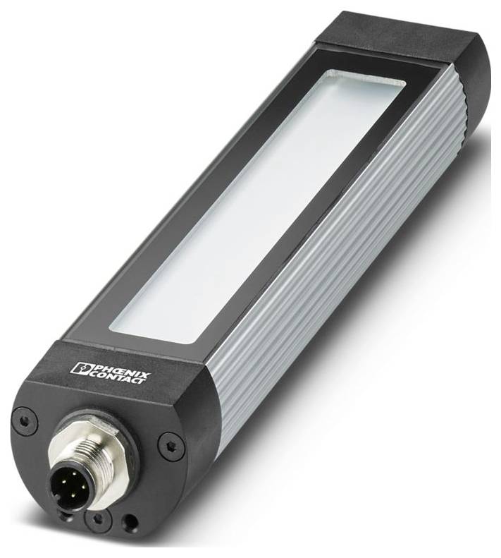 Ein rechteckiger Industriesensor mit Steckerseite und Logo auf der Vorderseite, entwickelt für Mess- oder Überwachungsanwendungen.