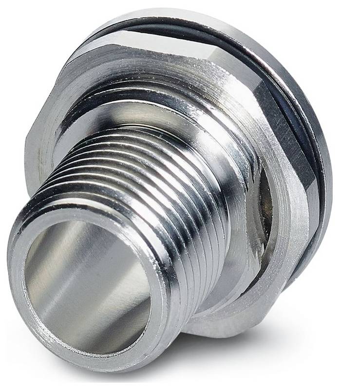 Eine Nahaufnahme einer metallischen Verschlussmechanismus-Komponente mit gerilltem zylindrischem Innenraum und glatter Außenseite, häufig in Schlössern verwendet.