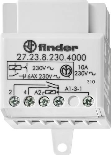 Finder Stromstoß-Schalter Unterputz 27.25.8.230.4000 2 Schließer 230 V/AC 10 A 2300 VA 1 St.