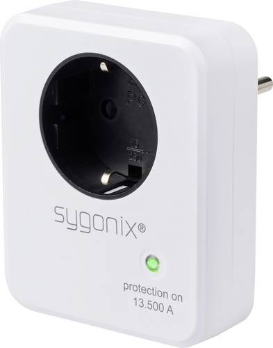 Sygonix SY-SP13500 Überspannungsschutz-Zwischenstecker Weiß
