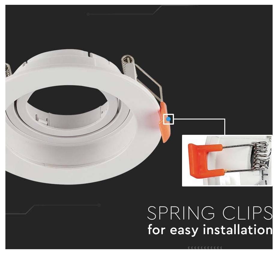 Federklemmen für einfache Installation